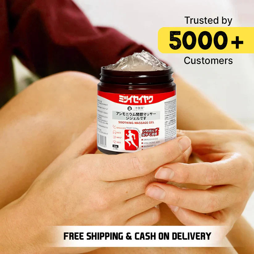 Japanese Red Massage Gel for Joint & Muscle Pain Relief